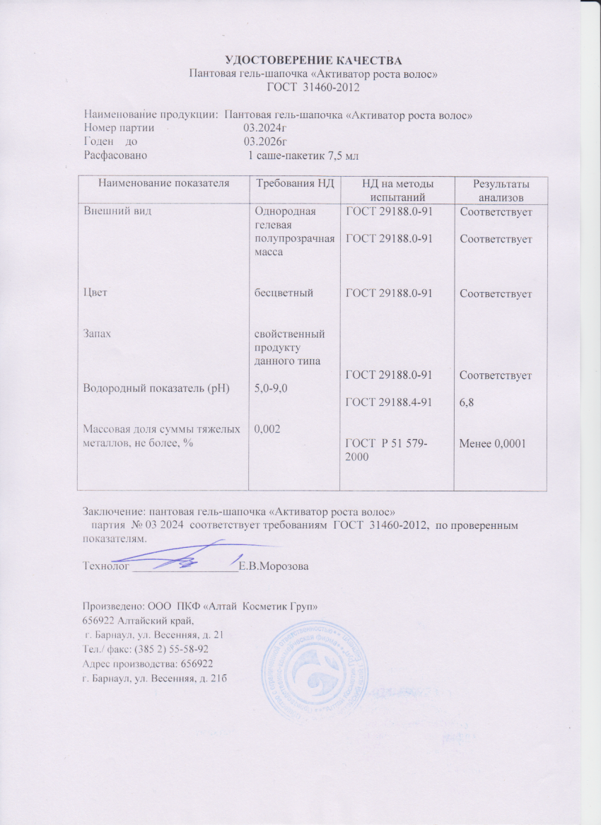 Паспорт №032024